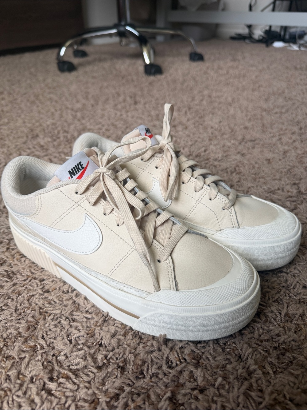 Nike Cream Low-Top Sneakers